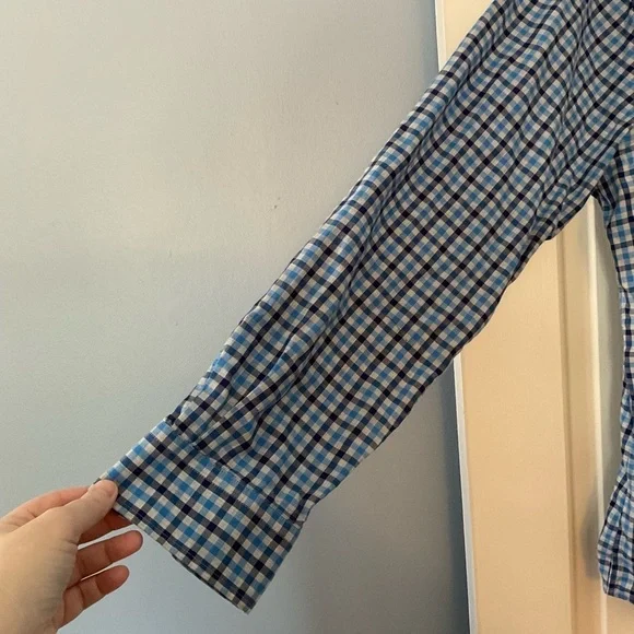 Vineyard Vines Slim Fit Tucker Shirt Blue Check Button Down Men’s Size XL Preppy - Picture 2 of 8